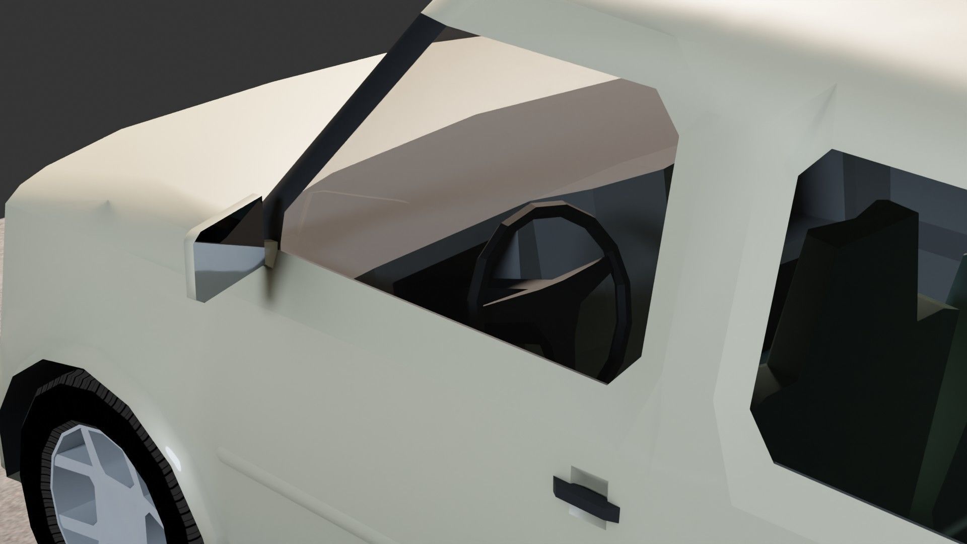 Nissan Cube Low-poly 3D model_8