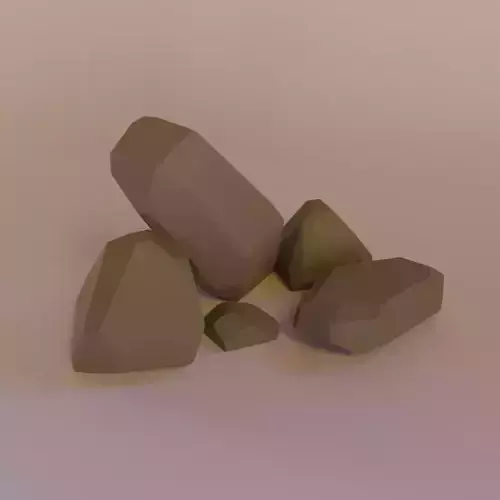lowpoly rock set