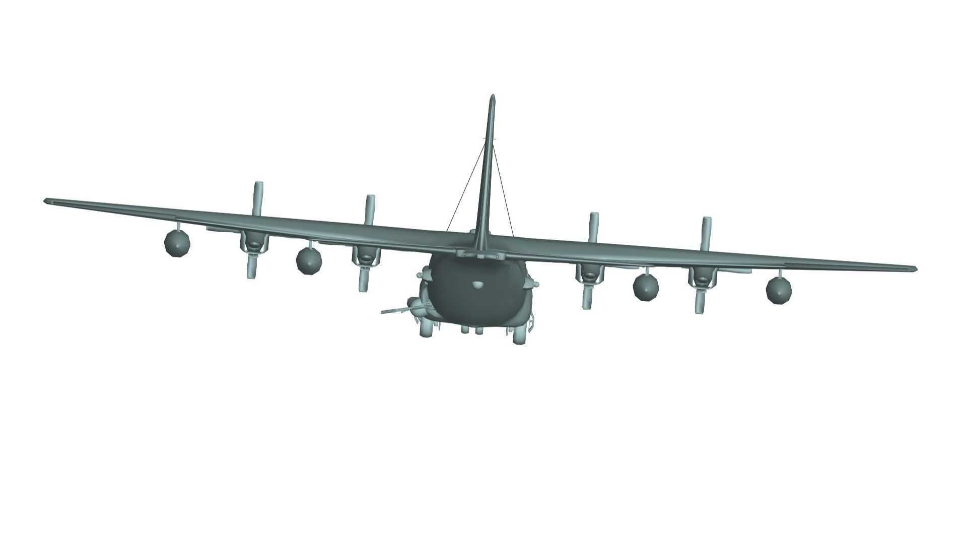 Lockheed AC-130 3D model_3