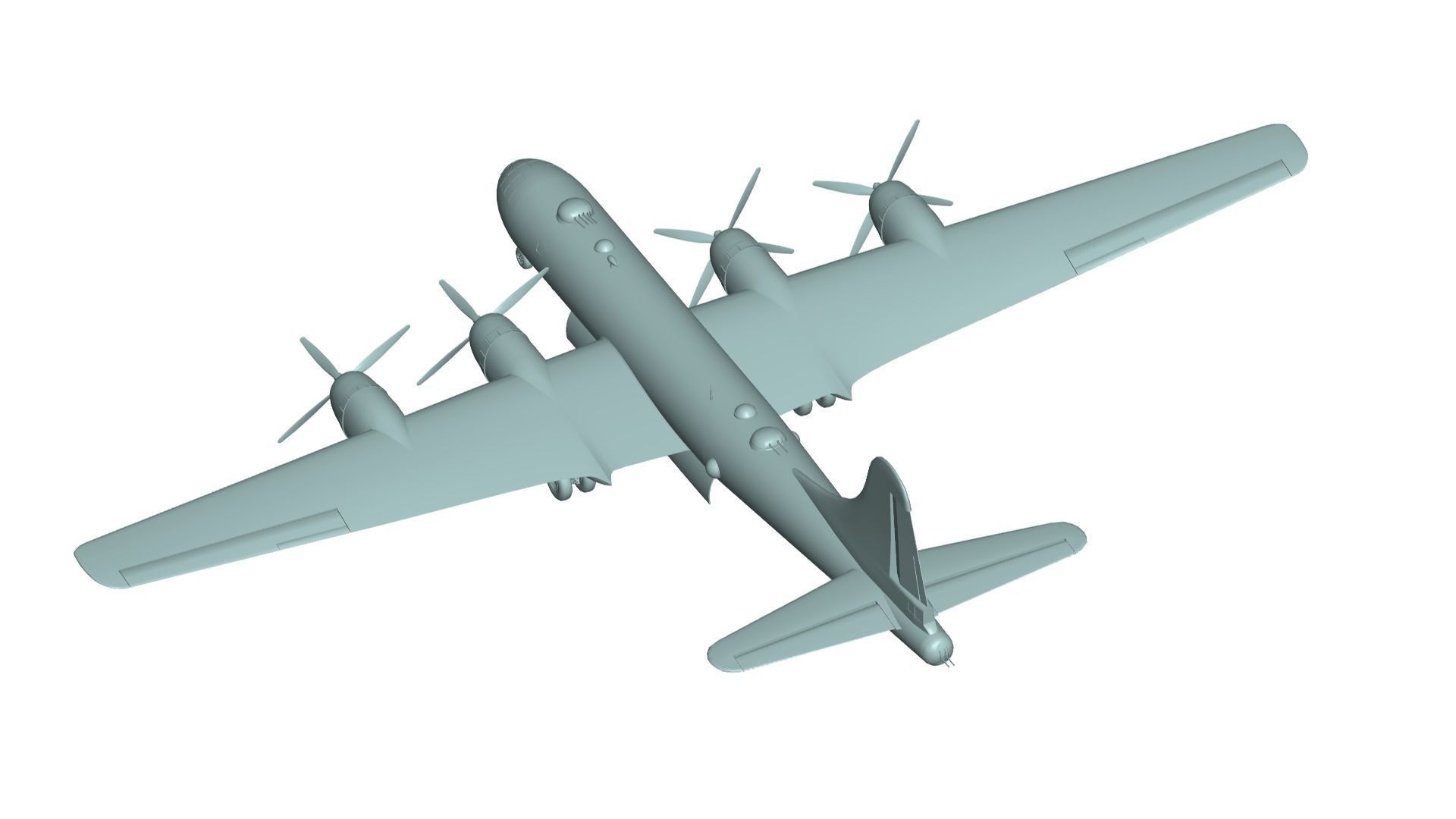 Boeing B-29 Superfortress 3D model_4