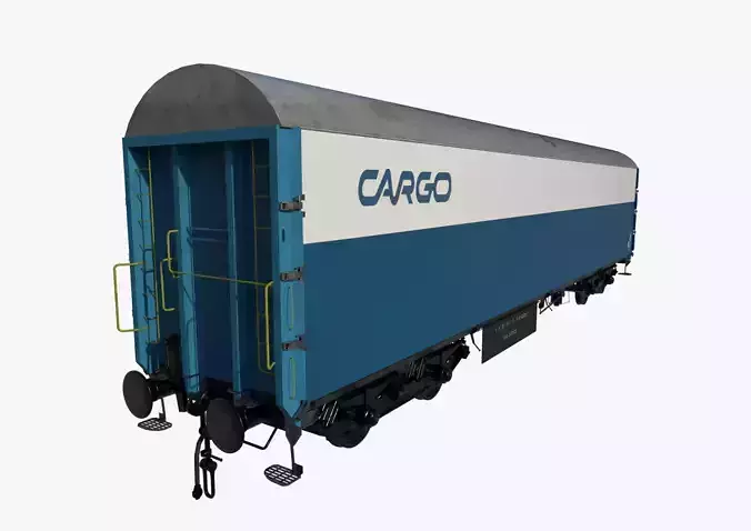 Freight Car Low-poly 3D model