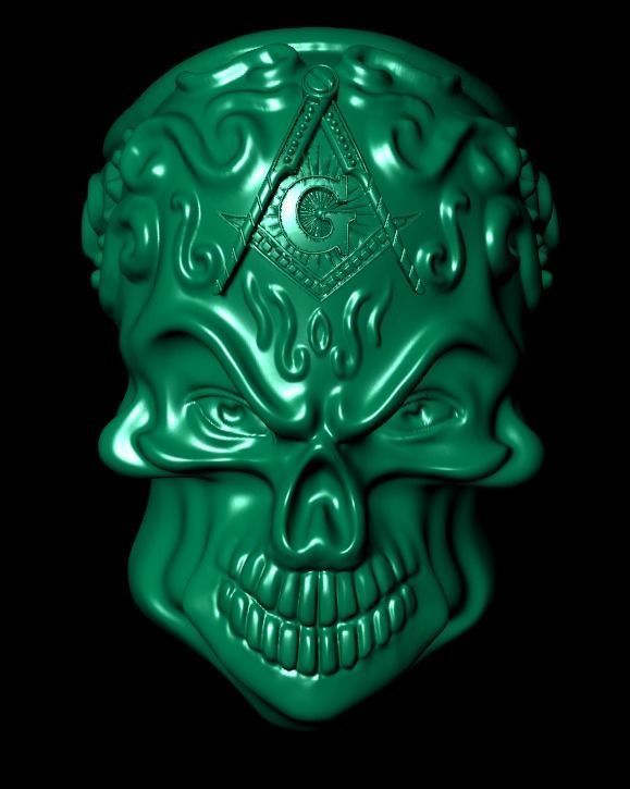 skull ring 3D print model_18