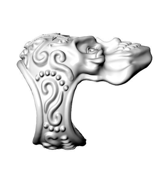 skull ring 3D print model_10