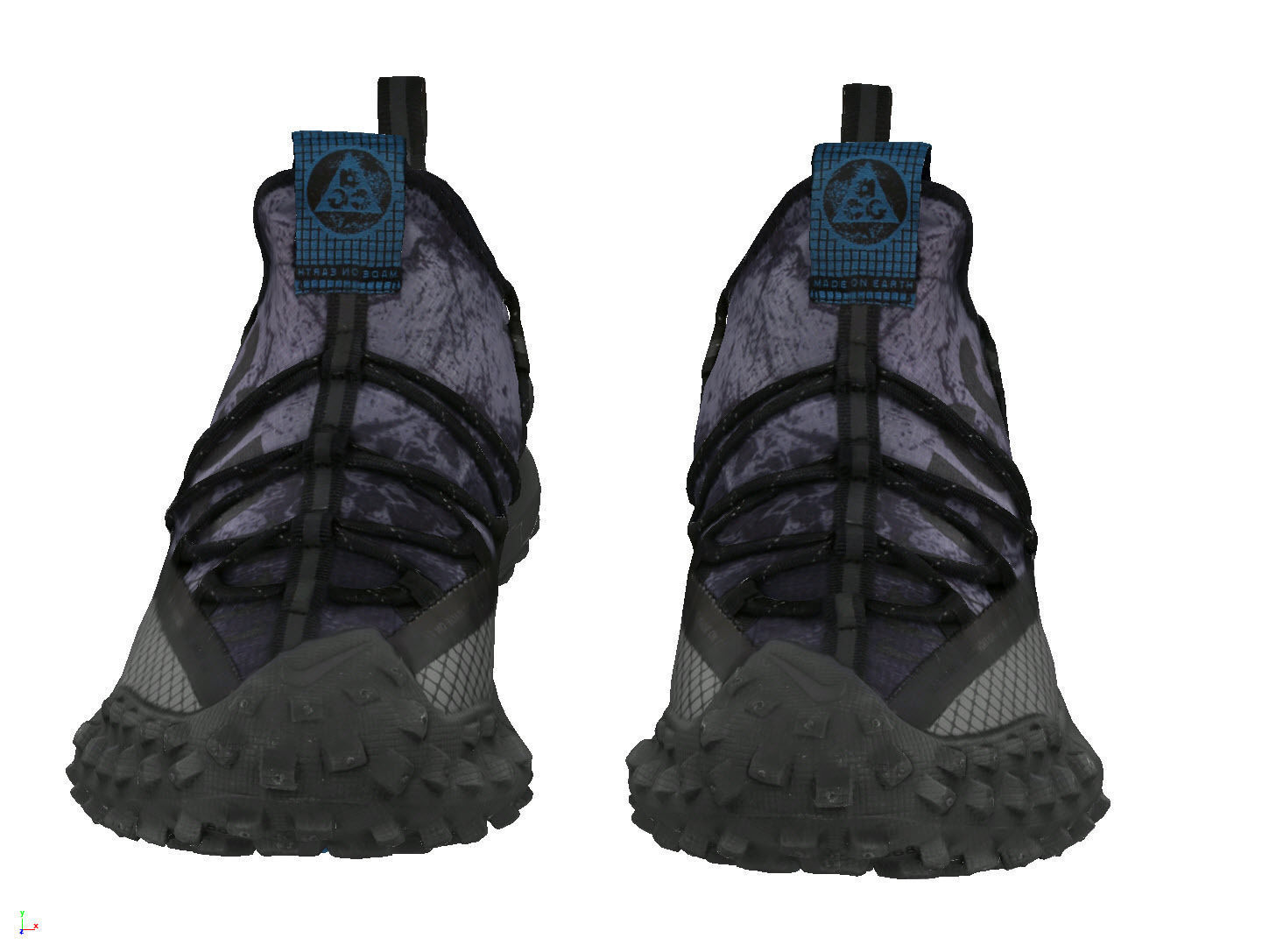 Nike ACG Mountain Fly Grey Abyss cyberpunk techwear shoes  3D model_2