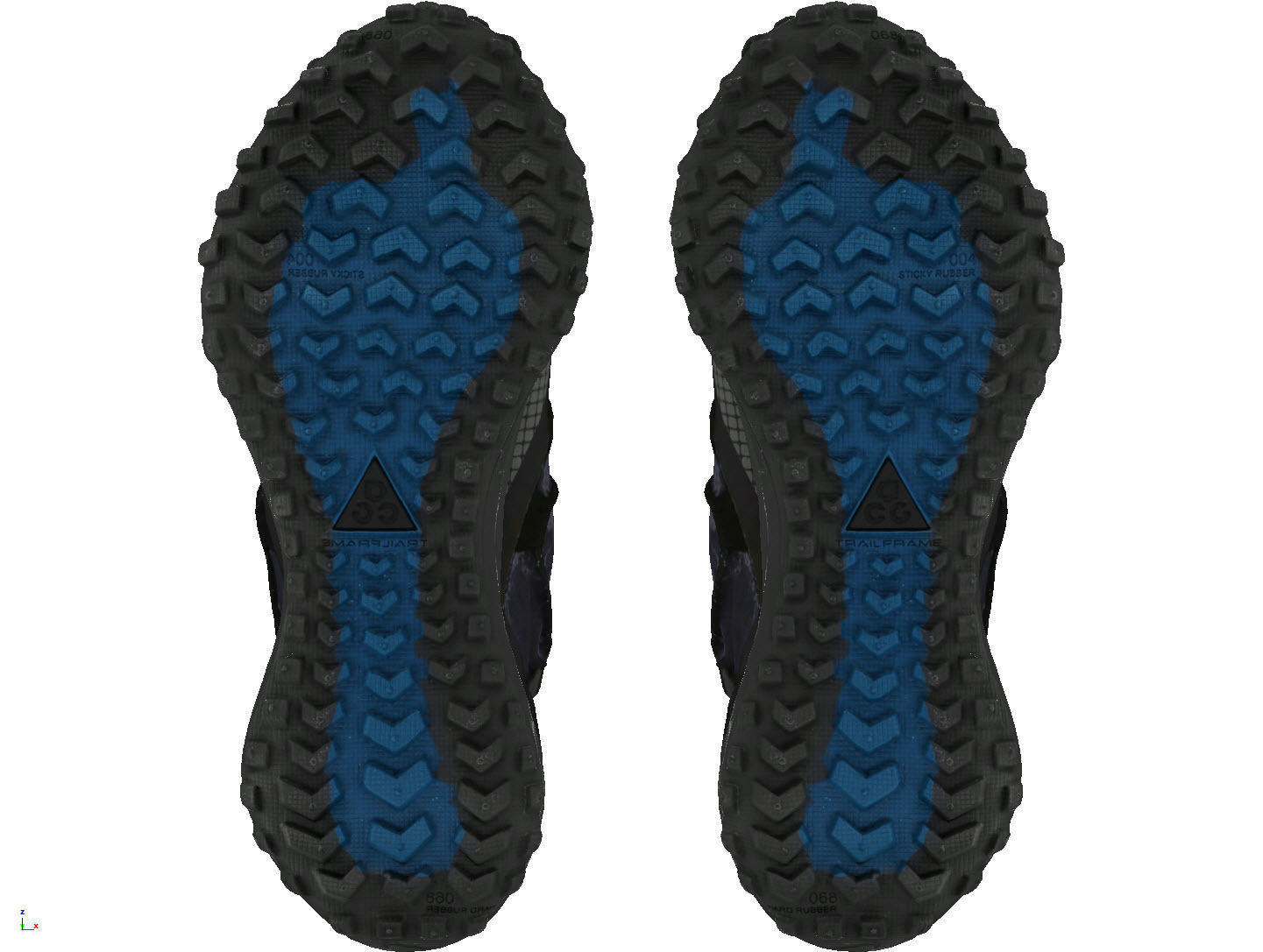 Nike ACG Mountain Fly Grey Abyss cyberpunk techwear shoes  3D model_4