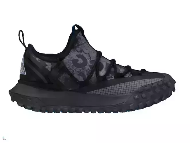Nike ACG Mountain Fly Grey Abyss cyberpunk techwear shoes  3D model