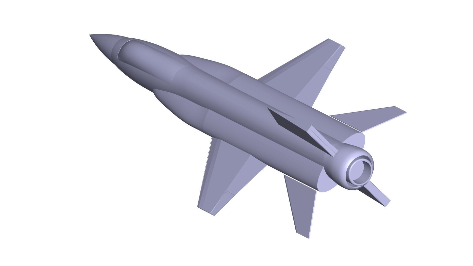 North American X-15 3D model_4
