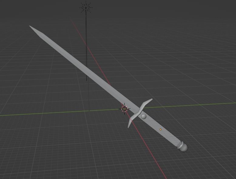Sword Free low-poly 3D model_2