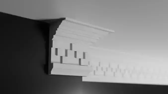 Moulding with L parts