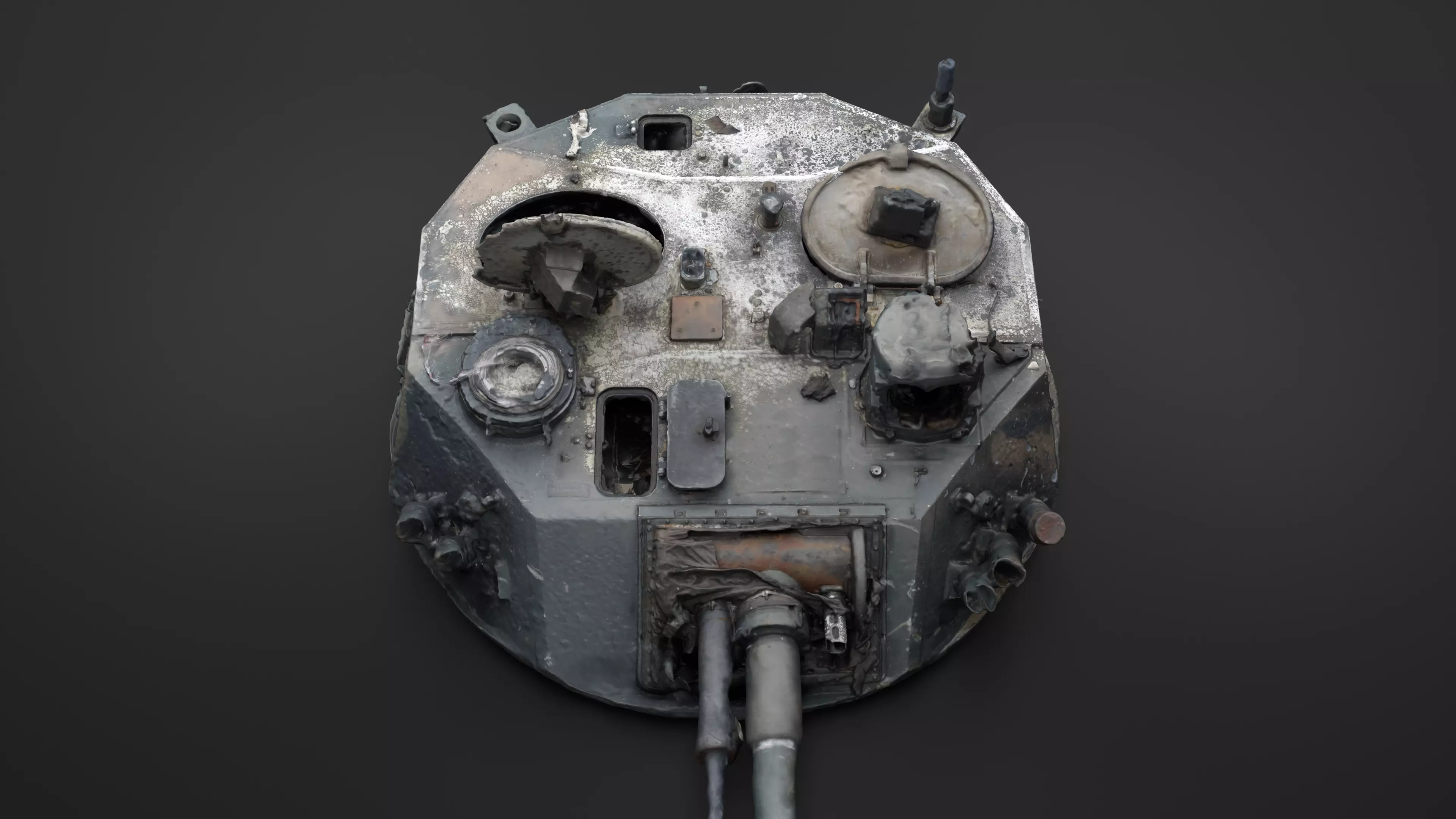 Combat module BMD-4M Bakhcha-U turret Photoscan 3D model_0