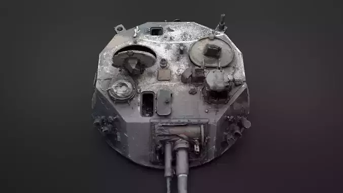 Combat module BMD-4M Bakhcha-U turret Photoscan 3D model