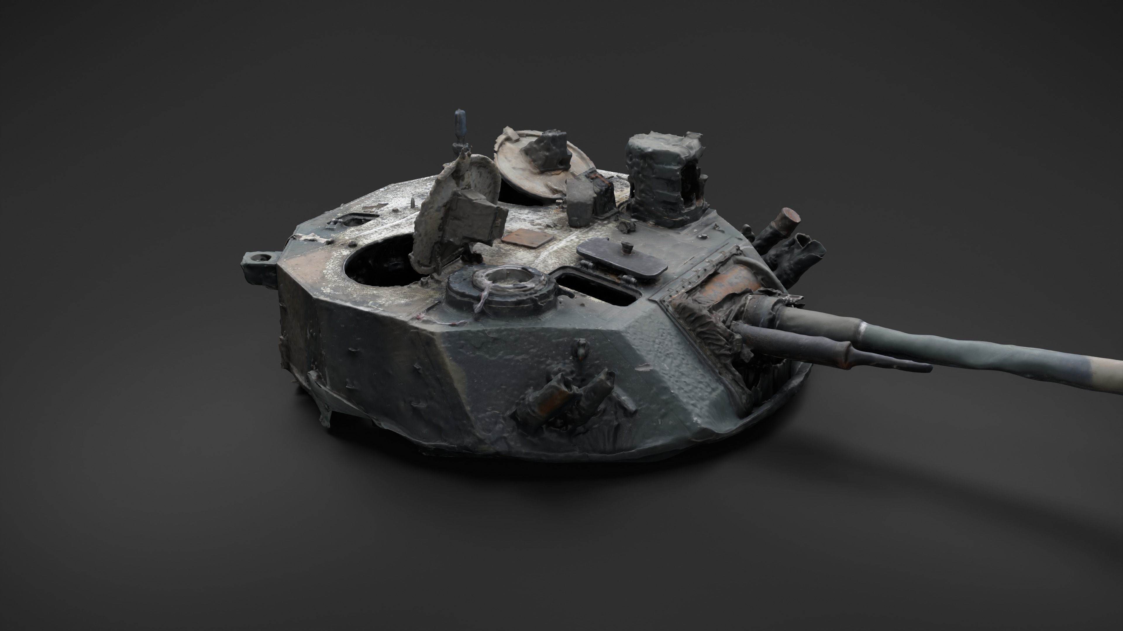 Combat module BMD-4M Bakhcha-U turret Photoscan 3D model_8