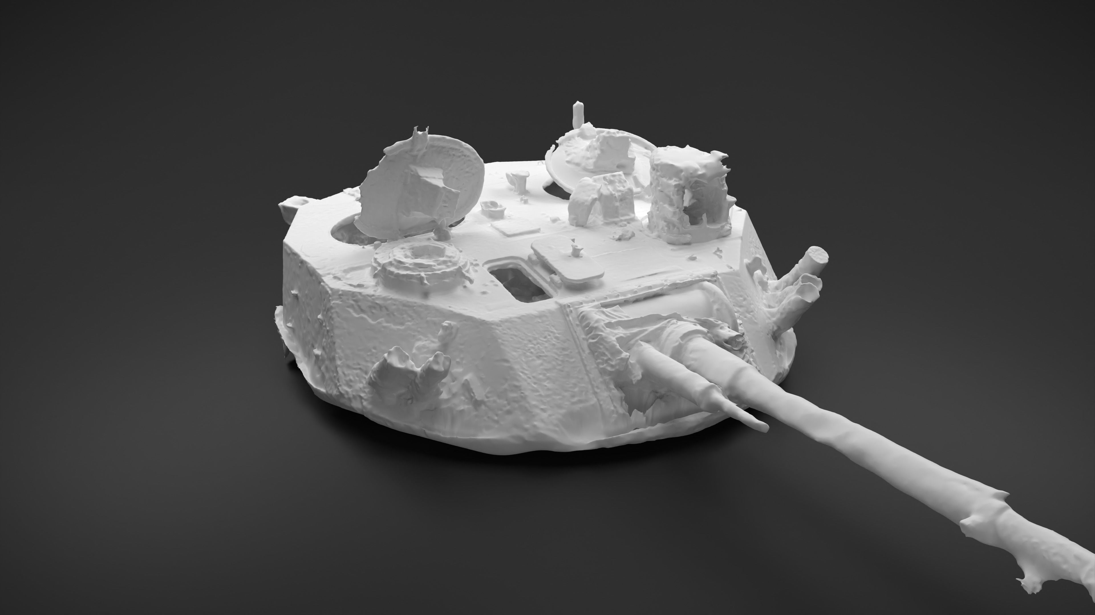 Combat module BMD-4M Bakhcha-U turret Photoscan 3D model_7