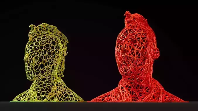 Punk voronoi 3D print model