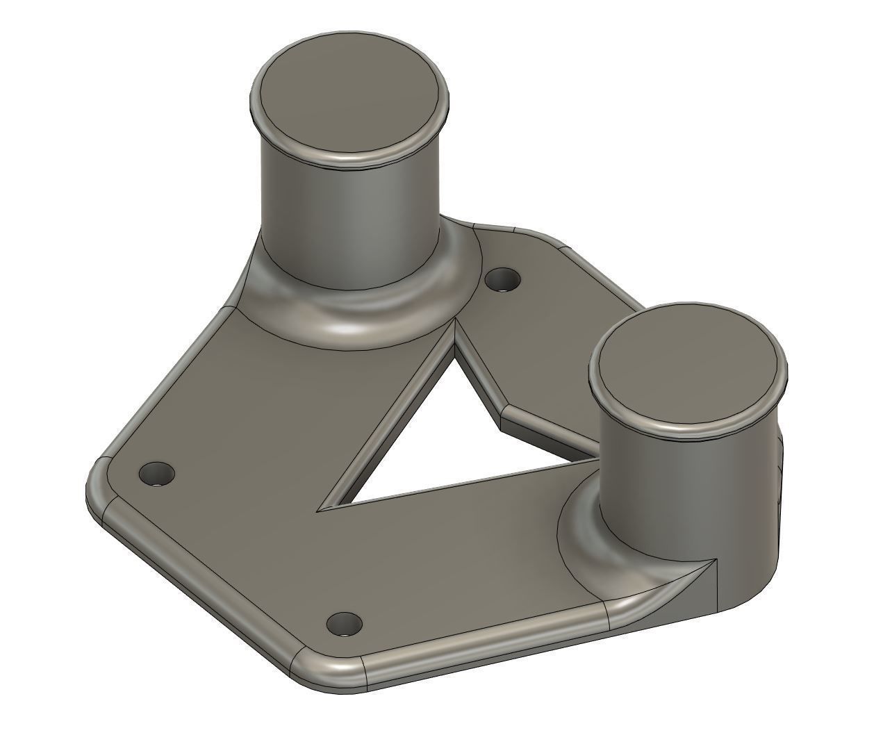  Meepo Board Electric Skateboard Double Bar Flashlight Mount 3D print model_1