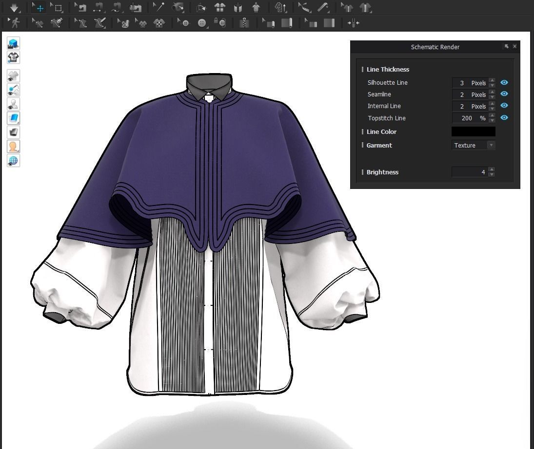 Female Outfit Marvelous Designer 3D model_2