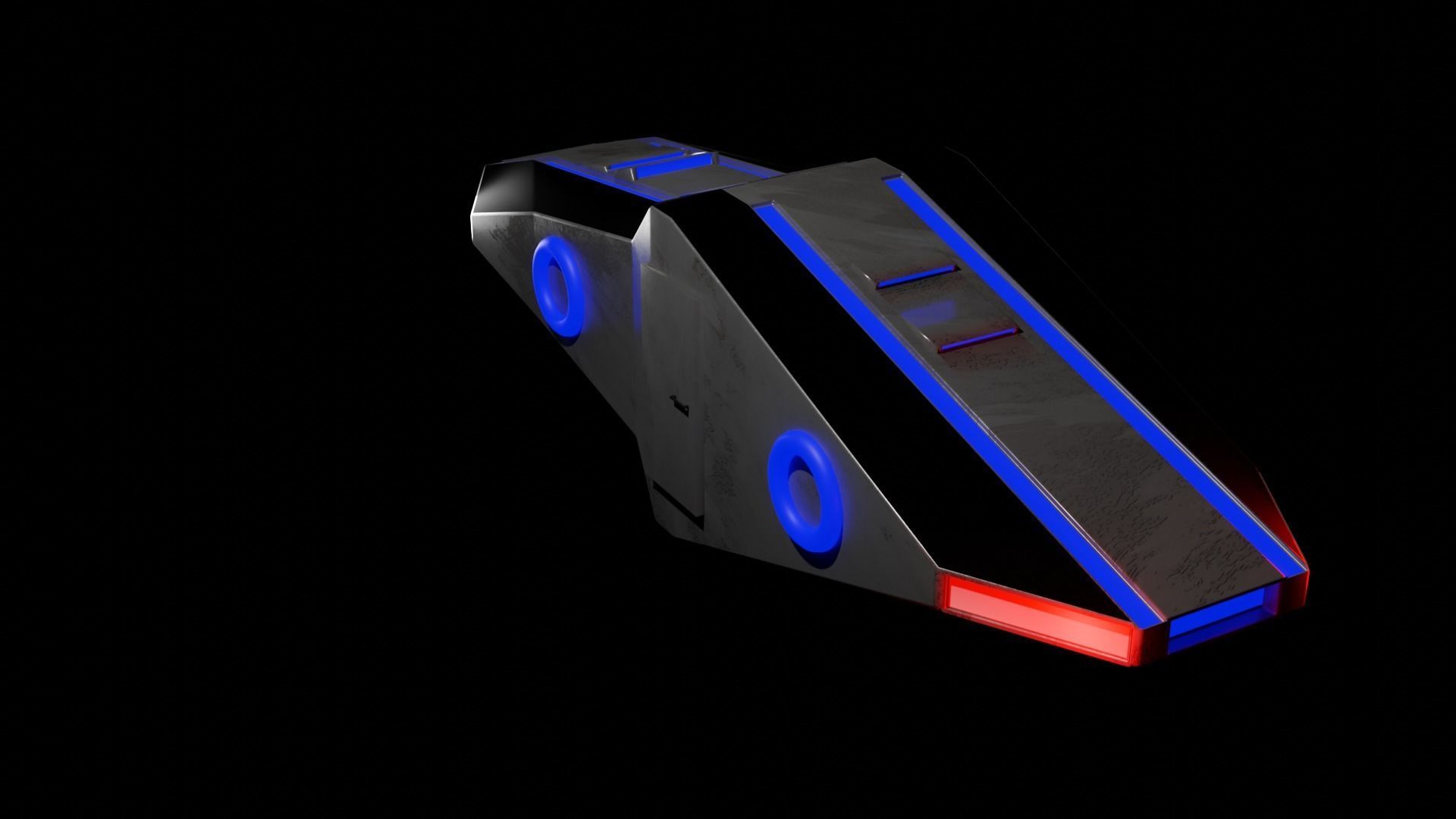 Flying Car 3D model_2