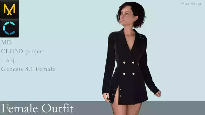 Female Outfit Marvelous Designer