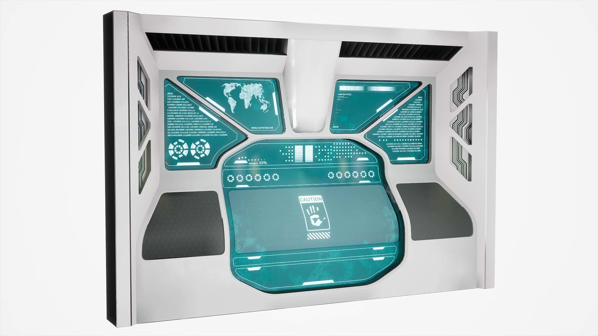 Modular Sci-Fi kitbash pack Low-poly 3D model_8