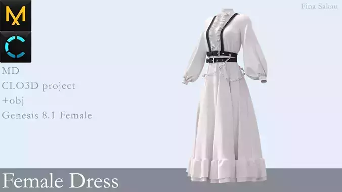 Female Dress Marvelous Designer