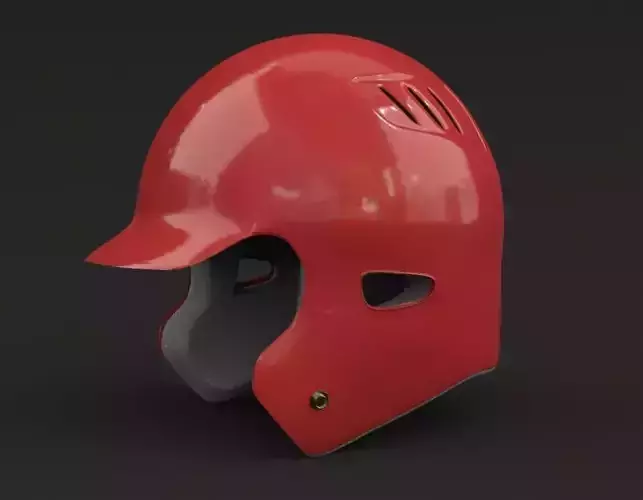 Baseball Helmet PBR Free 3D model