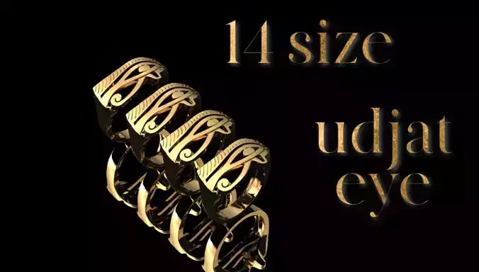 HORUS  eye ring collection 14 SIZES   Udjat