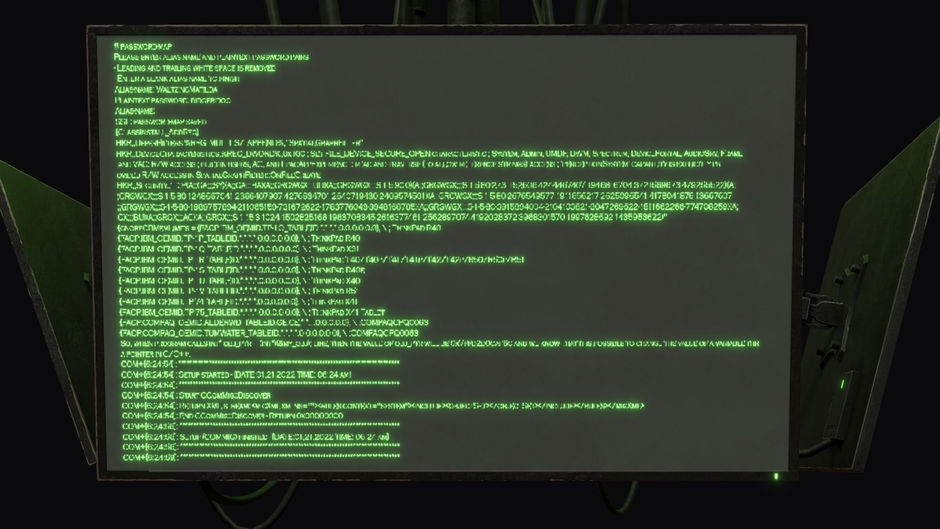 Cyberpunk screens Low-poly 3D model_4