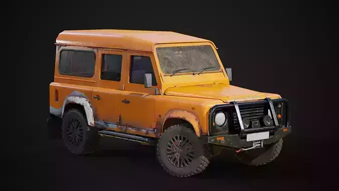 Land Rover Defender Game-ready model Low-poly 3D model