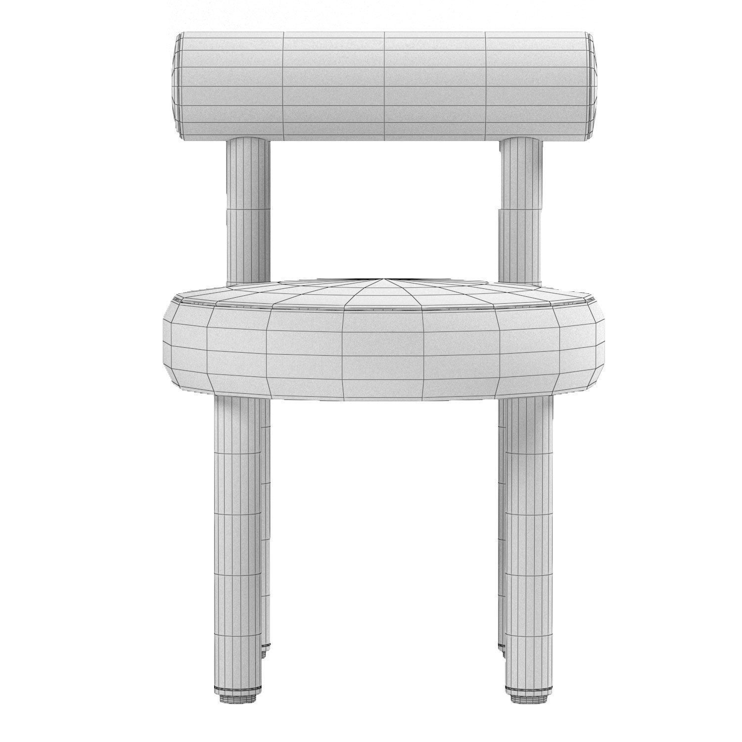 chair person - orange 3D model_3