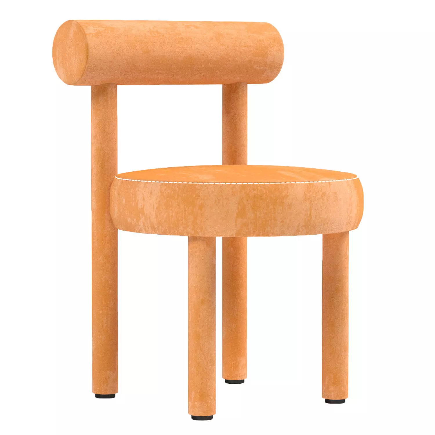 chair person - orange 3D model_0