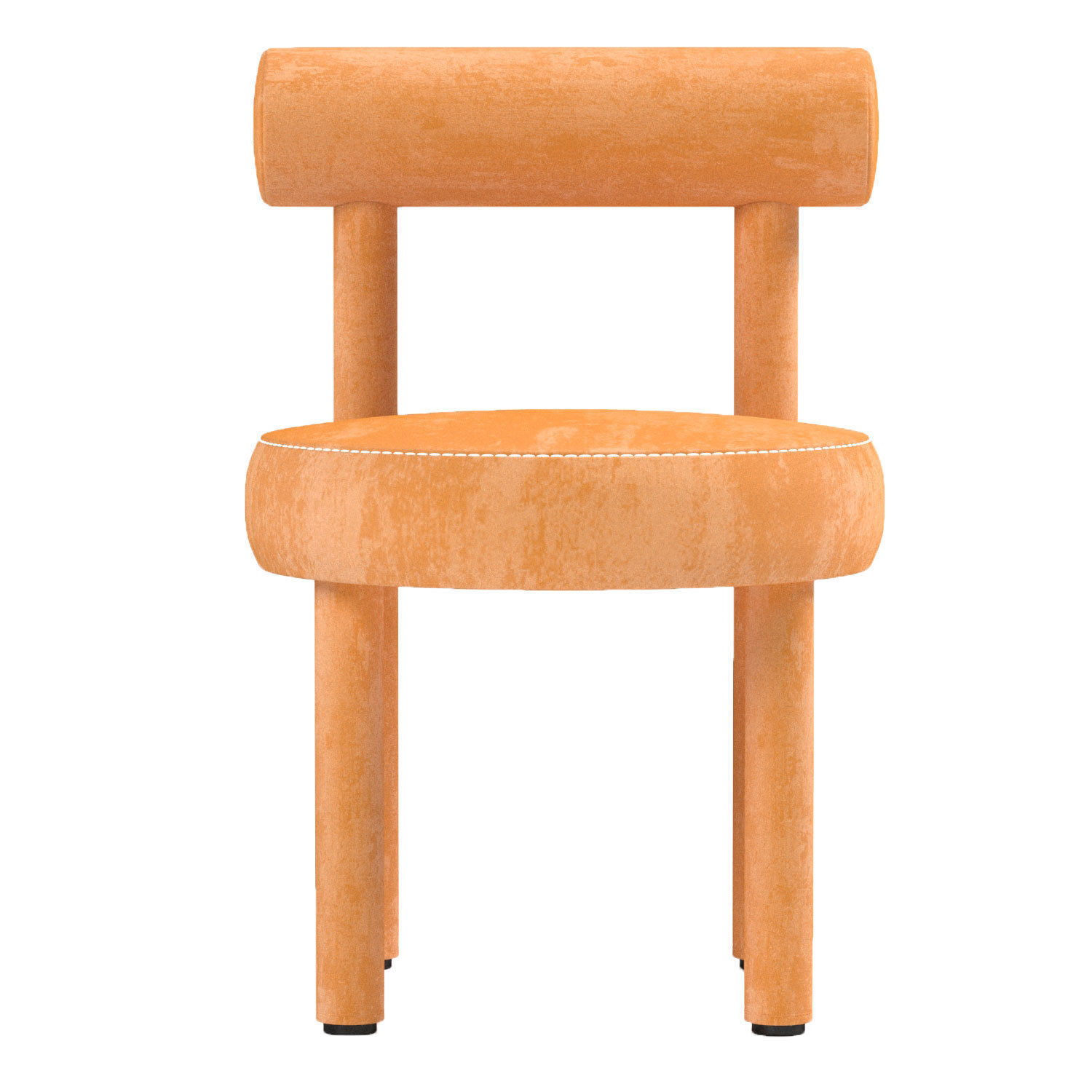 chair person - orange 3D model_2