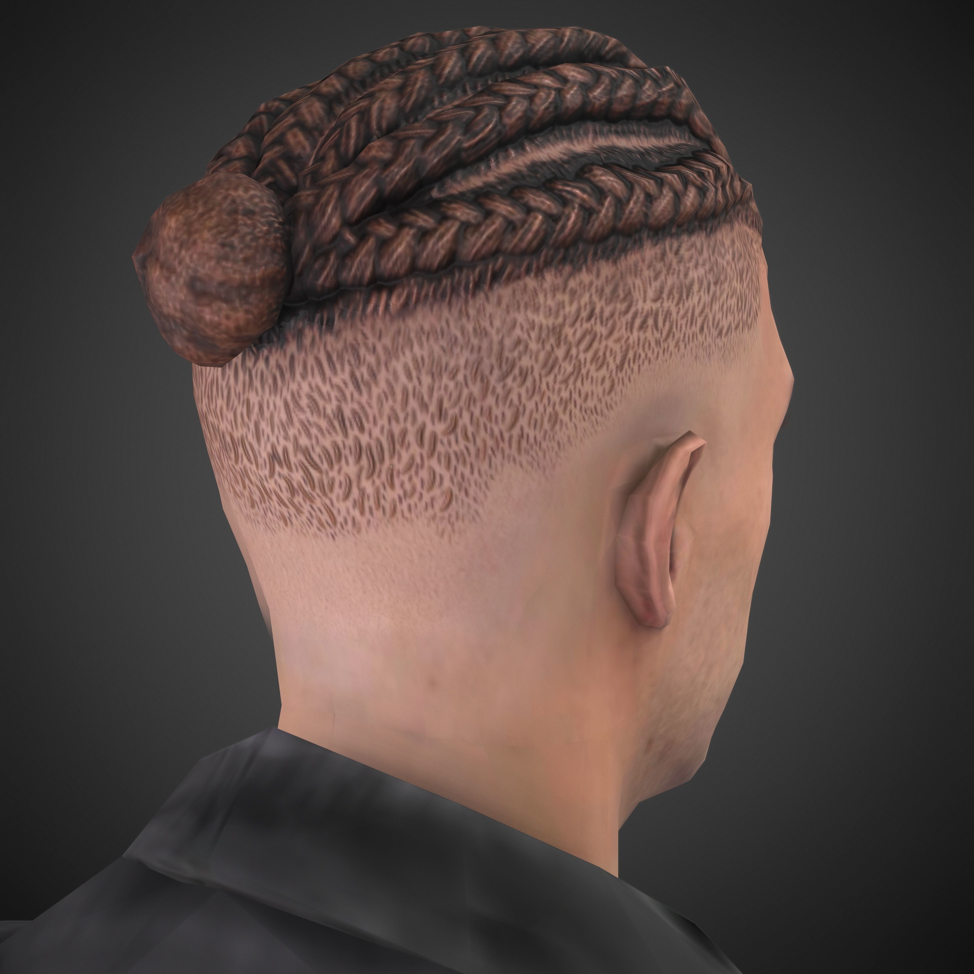 male1-6 man in armor Free 3D model_7