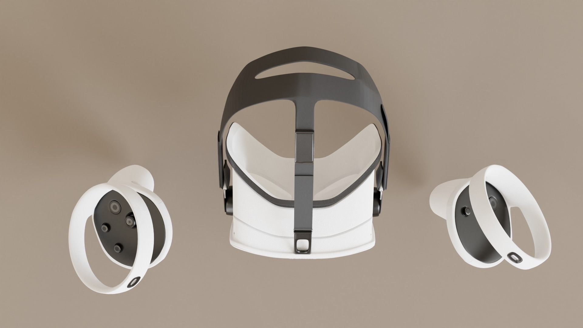 Occulus Quest 2 VR headset 3D model_4
