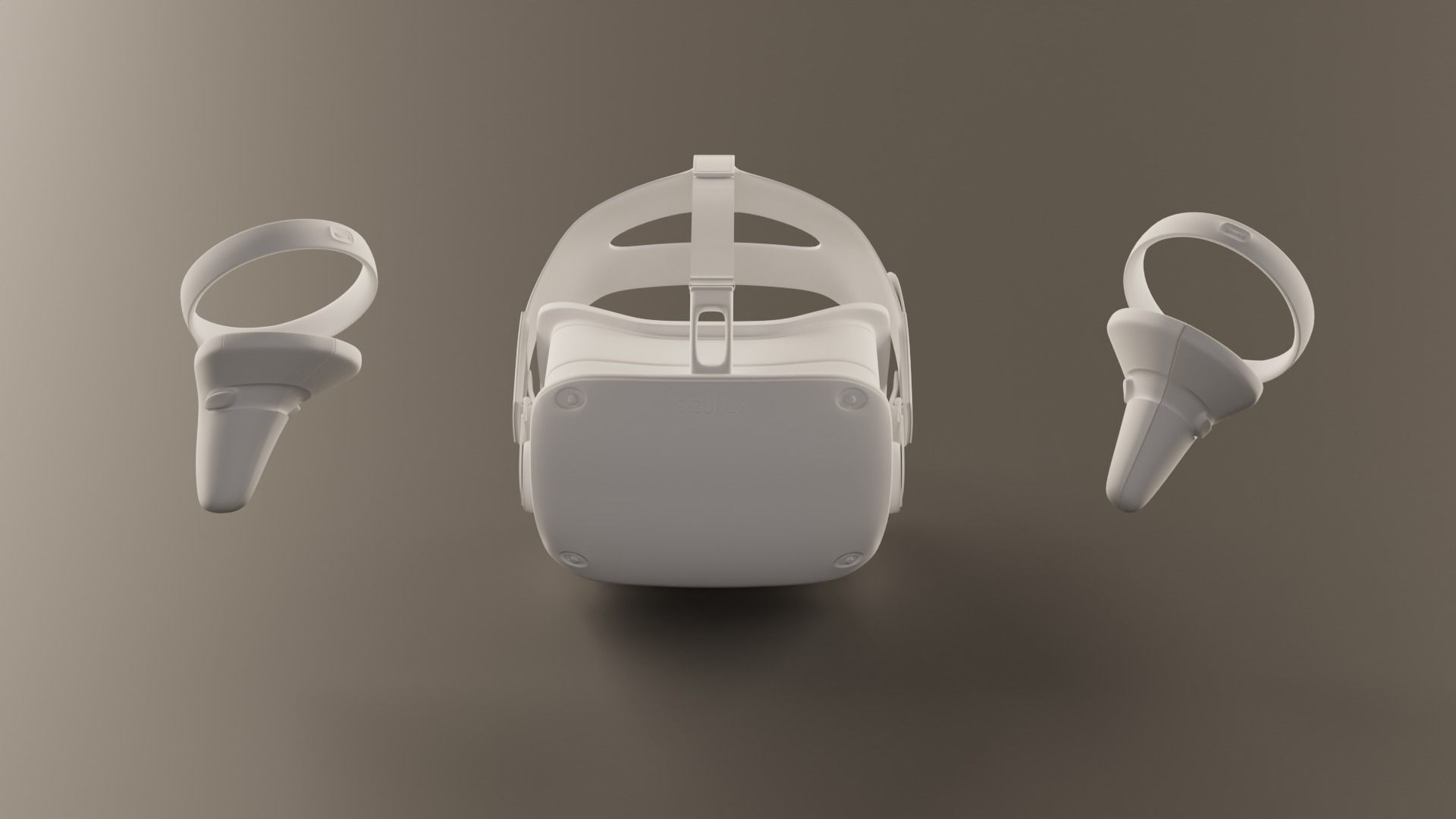Occulus Quest 2 VR headset 3D model_3