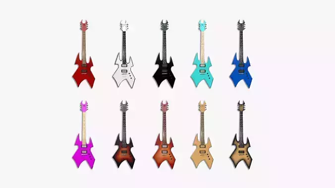 10 Electric Guitar H Collection - Music Instrument Design 