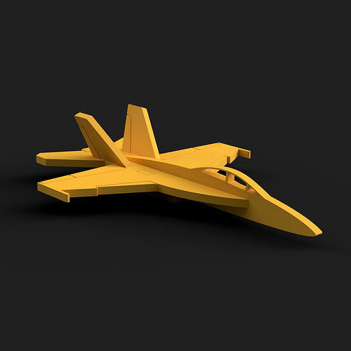 F-18 Super Hornet kit card Free 3D print model
