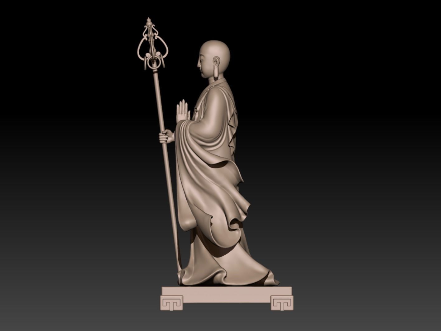 figure of the Buddha 3D model_1