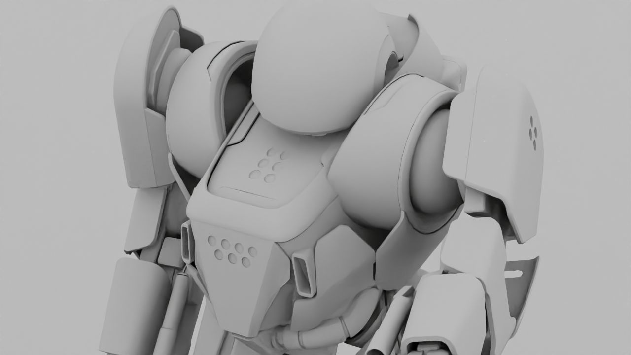 COMBAT DROID IONOS rigged character 3D model_39