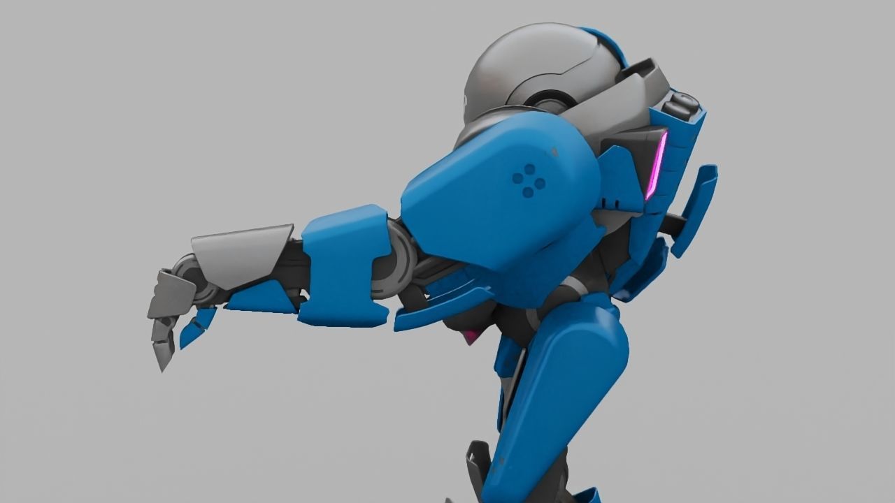 COMBAT DROID IONOS rigged character 3D model_20
