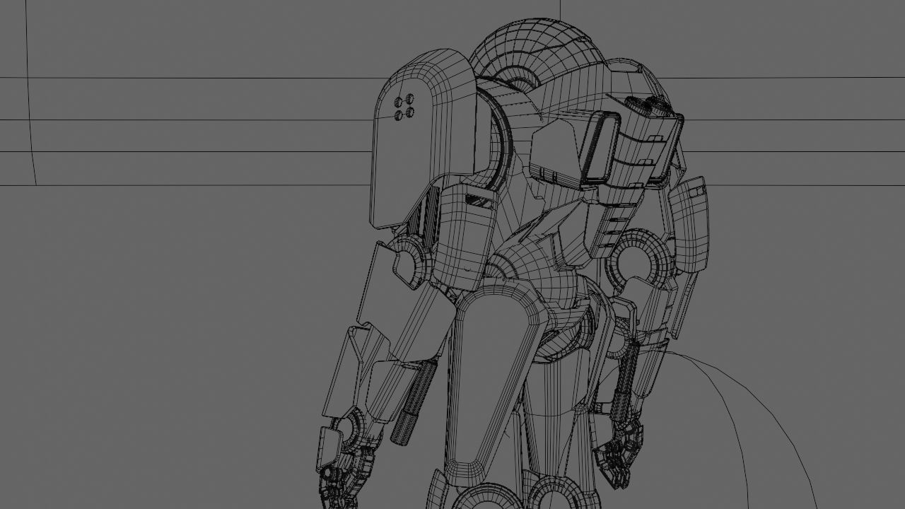 COMBAT DROID IONOS rigged character 3D model_42