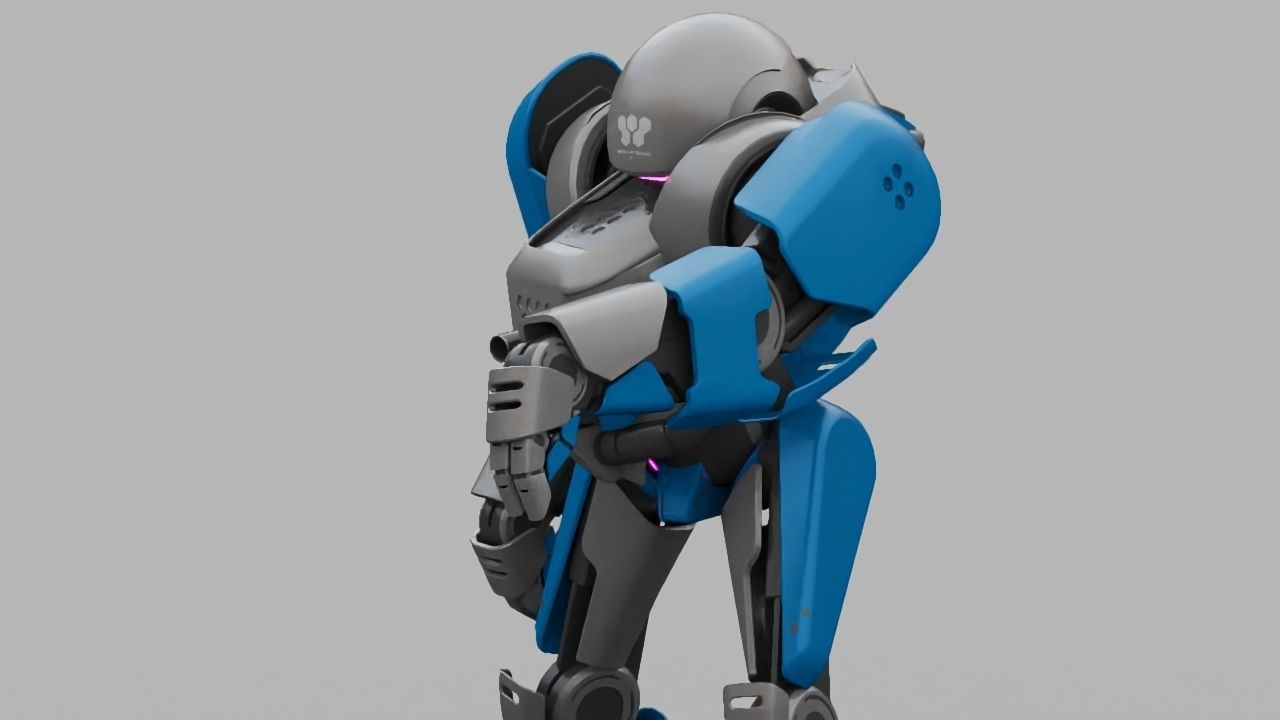 COMBAT DROID IONOS rigged character 3D model_18