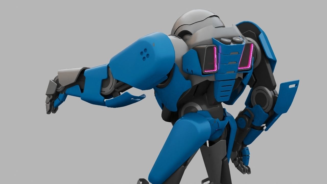 COMBAT DROID IONOS rigged character 3D model_22