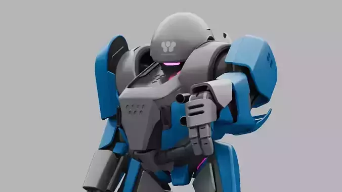 COMBAT DROID IONOS rigged character