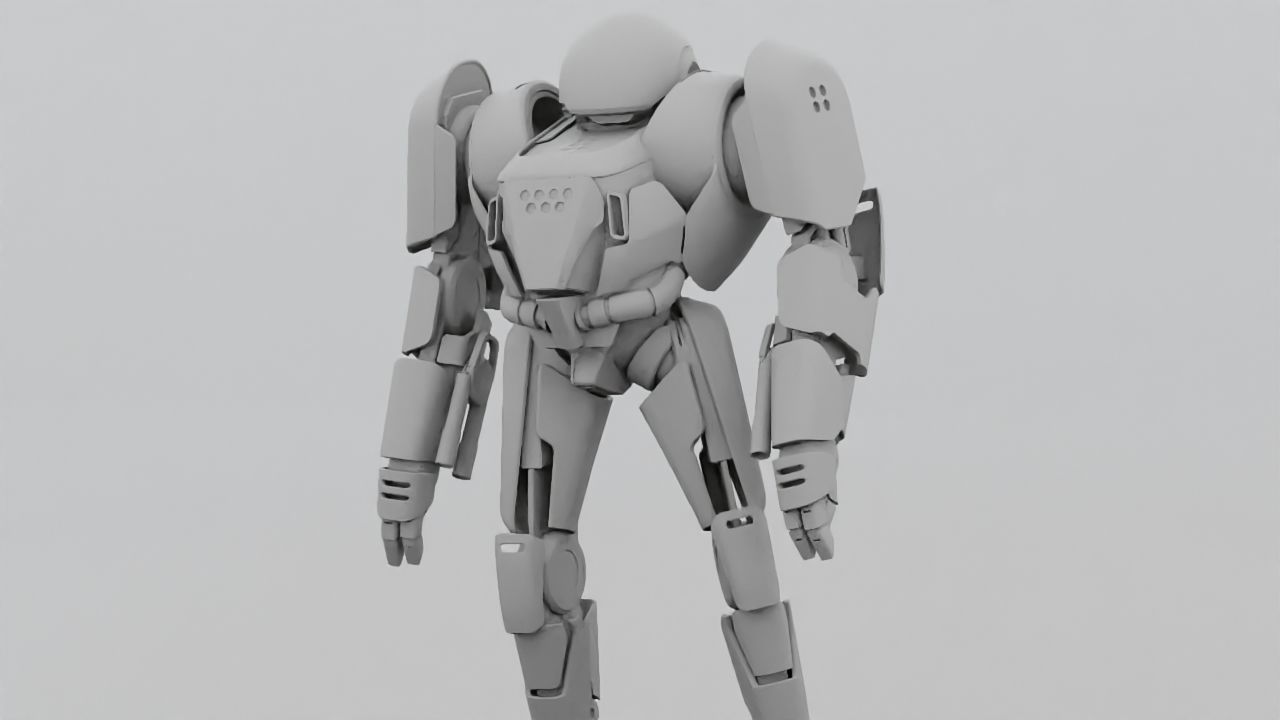 COMBAT DROID IONOS rigged character 3D model_31