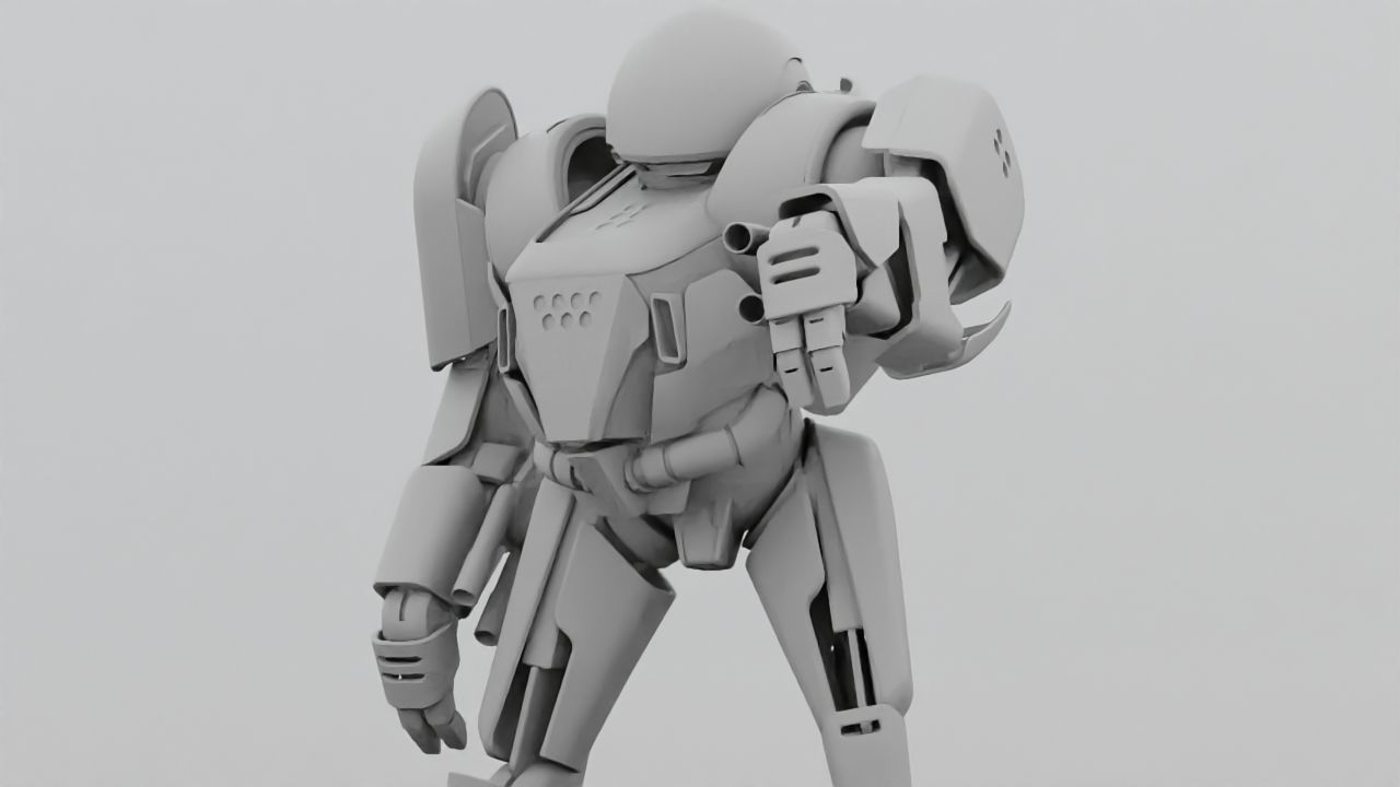 COMBAT DROID IONOS rigged character 3D model_37