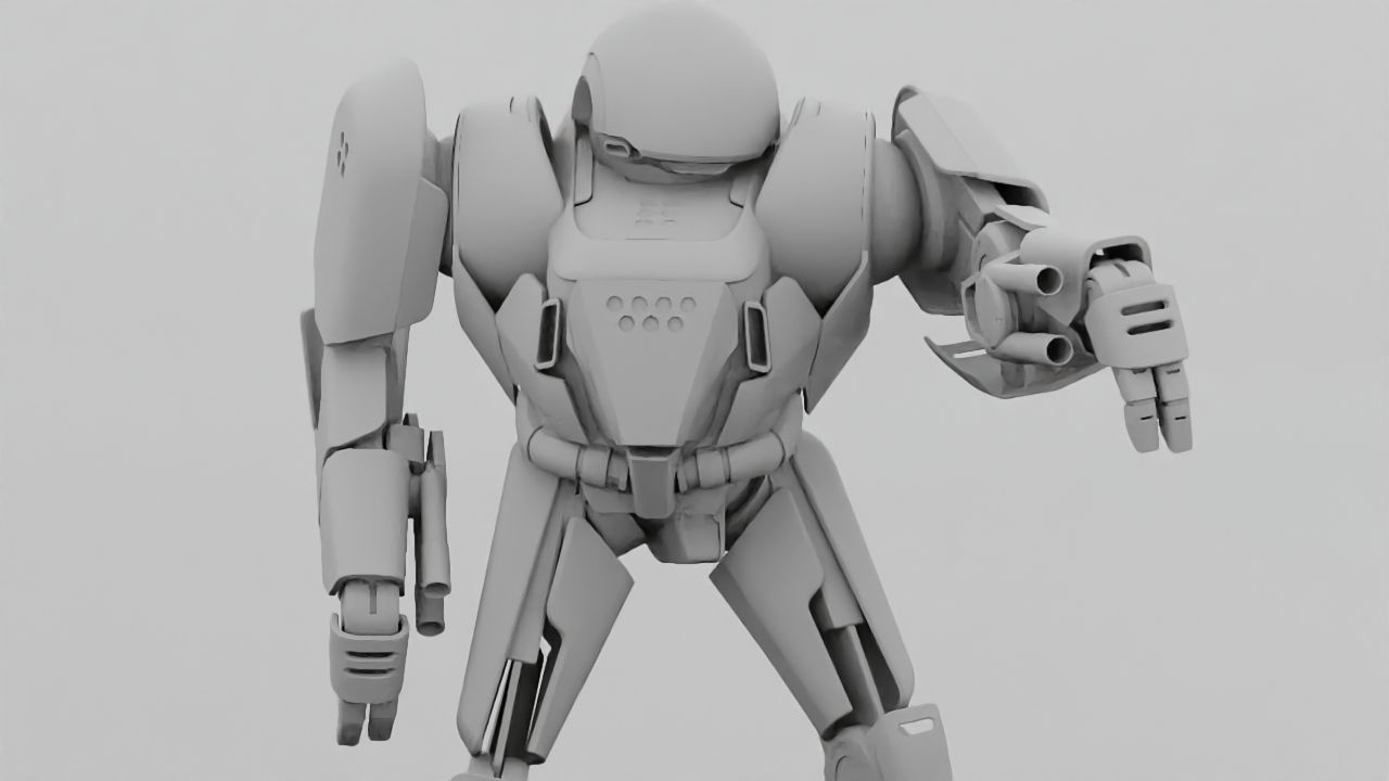 COMBAT DROID IONOS rigged character 3D model_36