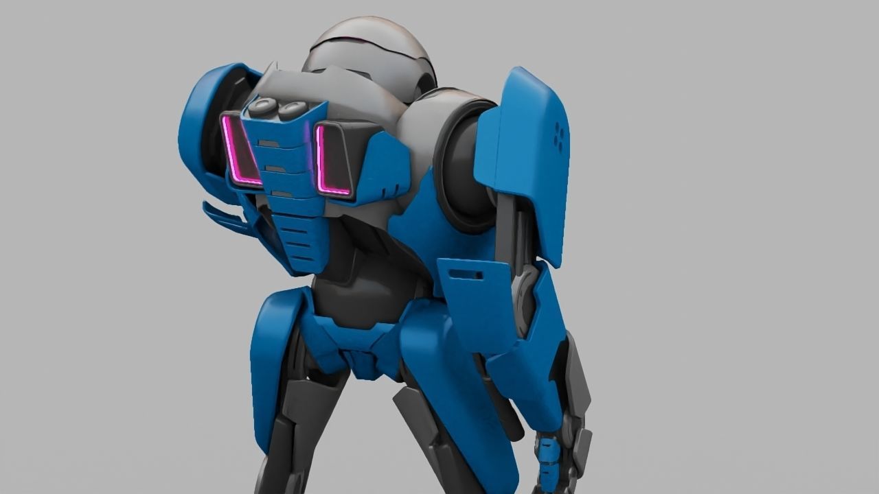 COMBAT DROID IONOS rigged character 3D model_25