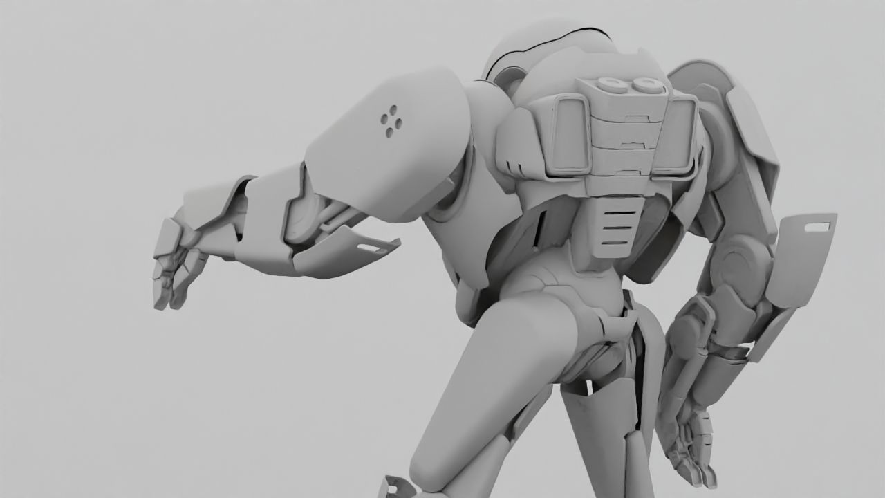 COMBAT DROID IONOS rigged character 3D model_38