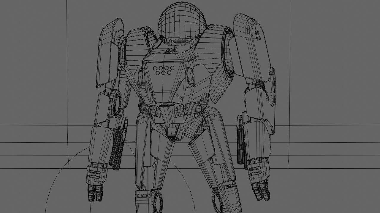 COMBAT DROID IONOS rigged character 3D model_41