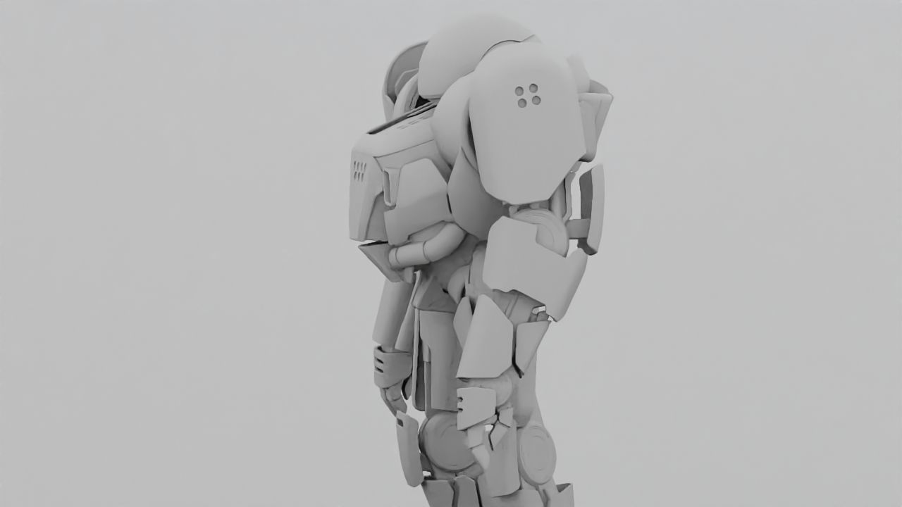 COMBAT DROID IONOS rigged character 3D model_33